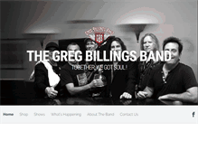 Tablet Screenshot of gregbillingsband.com